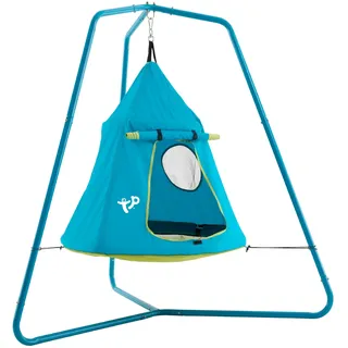 TP Toys UFO Höhle & Metallrahmen Gitterhöhle mit Tür und Aussichtsmesh-Fenster Einfacher Stativrahmen Kleine Stellfläche Outdoor Garten Spielen für Kinder - Geeignet für Kinder ab 2 Jahren