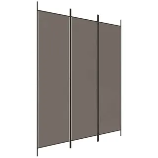 vidaXL 3-tlg. Paravent Anthrazit 150x200 cm Stoff