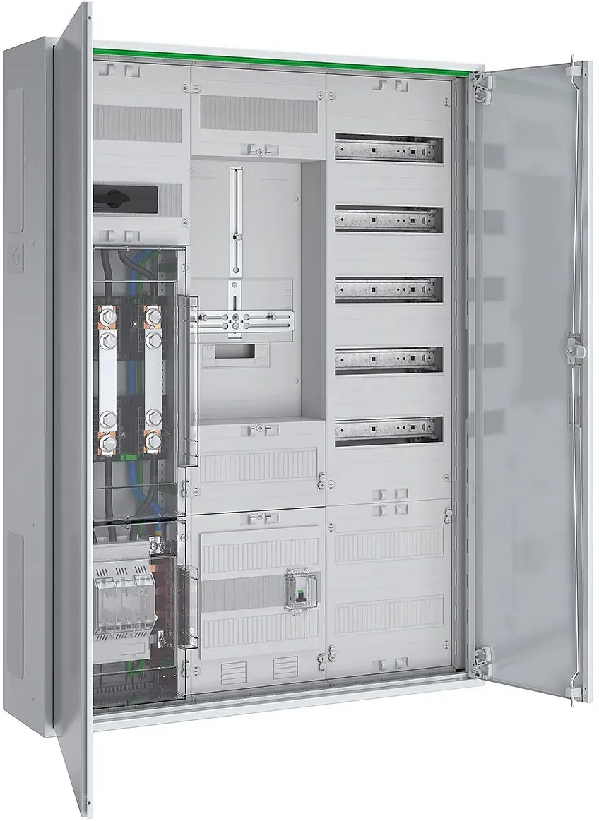 ABN ABNRS307X0191 Wandlerschrank 100A TAB Bayernwerke 5-polig, zu NH00-UT, AB LA 125A, weiß