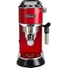 DeLonghi Espressomaschine Dedica Style, EC 685.R, mit Milchaufschäumer, 1,1 Liter, Edelstahl, rot