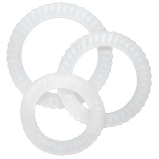 3-teiliges Penisring-Set, weiß