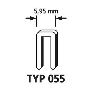 Wolfcraft 7166000 Schmalrückenklammern Typ 55 1200St.