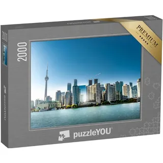 puzzleYOU: Puzzle 2000 Teile „Skyline von Toronto, Ontario, Kanada“ – aus der Puzzle-Kollektion Kanada