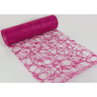 Sizoweb Tischläufer in unterschiedlichen Farben, 30 cm breit, 5 oder 20 m lang 5,0 m fuchsia 3450