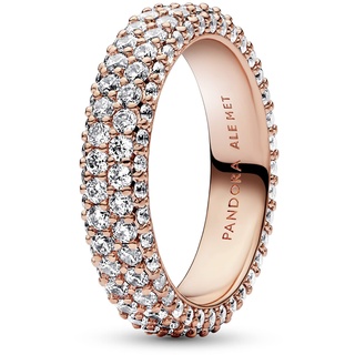 Pandora Timeless Doppelreihiger Pavé Roségoldfarben, 54/17,2