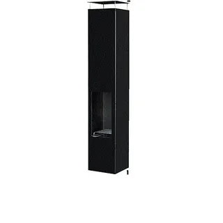 Terrassenofen Garten Kamin Feuerstelle Feuersäule Amayo 150 Black Gartenkamin