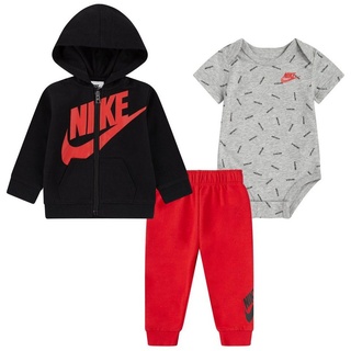 Nike Sportswear Erstausstattungspaket JDI TOSS 3PC FZ PANT SET (Set, 3-tlg) rosa|schwarz 68 (6)