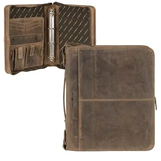 GREENBURRY Vintage Leder braun | 34,5x5x29,5cm