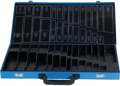 Metallkassette leer blau