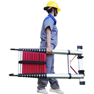 Teleskopleiter Leiter Treppenleiter 8m 7m 6m 5m 4m 3m 2m Teleskopleiter, Vielseitig einsetzbar Zusammenklappbare Leiter mit Haken, Aluminium Teleskopisch Verlängerungsleitern für Wohnmobil-Dachboden i