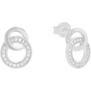 s.Oliver Damen Ohrhänger, 925er Sterling Silber rhodiniert
