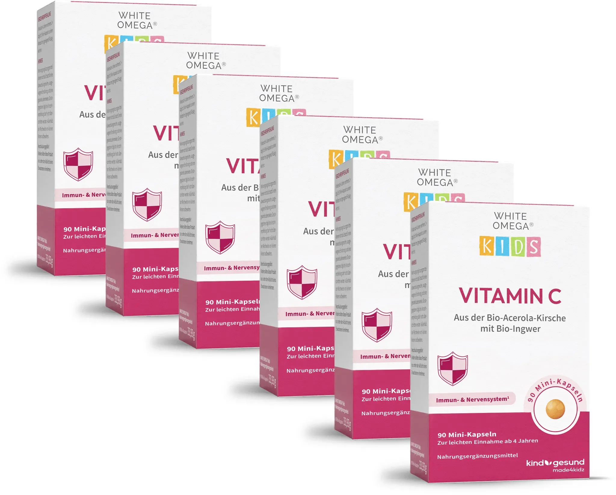 Vitamin C Kapseln für Kinder - WHITE OMEGA Kids 6 Monate