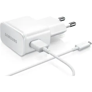 Original Samsung ETA-U90EWE + ECB-DU4AWE Datenkabel in Weiss für Samsung Galaxy On8 SM-J710FN 2.0 USB Datenkabel Netzteil 2000 mAh Ladegerät Aufl... - Weiß