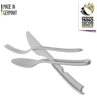 silwy Tricky Besteck-Set, 3-teilig, grau