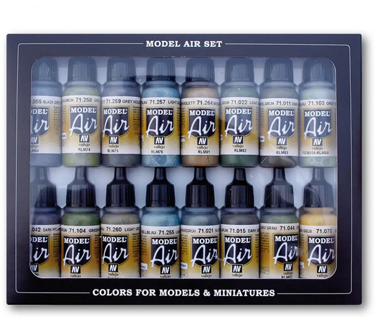 RLM Colors | 16 Model Air Vallejo Airbrush-Modellbau-Farben