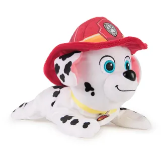 PAW PATROL GUND Marshall Plush, Official Toys, Lounging Marshall Plush Toy, Weighted Stuffed Animal, Sensory Toy for Ages 1 and Up, 8”