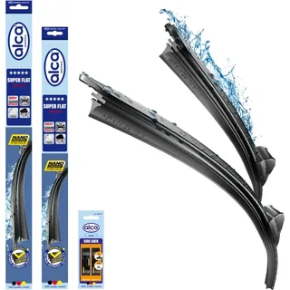 Alca alca® Scheibenwischer Set passend für VW GOLF PLUS (01.2005 - 01.2009) SUPER FLAT Flachbalkenwischer