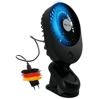 TronicXL Ventilator mit Clip Klipp Klemme für Steckdose 230V Klemmventilator I Clipventilator