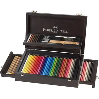 Faber-Castell 110085 - Art & Graphic 125er Collection Koffer Polychromos Künstlerfarbstifte, Albrecht Dürer & Zubehör