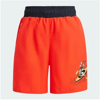 Adidas Disney Mickey and Friends Badeshorts Bright Red 140    