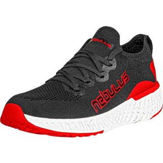 Nebulus Sneaker Unique Herren (Model: P5783 - Herren, schwarz-rot; Größe: 42) FBA - 42 EU