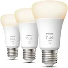 Philips LED-Lampe Hue White Bluetooth, E27, 9W ersetzt 60W, warmweiß, ZigBee, 3 Stück