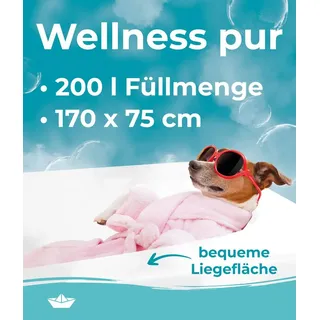 Calmwaters Calmwaters® Premium Badewanne Komplettset 170x75 cm Original, Made in EU, 3in1 Acryl-Badewanne mit Wannenträger & Ablaufgarnitur,