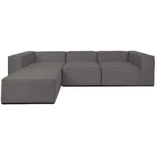 Home Deluxe - Sofa VERONA - Anthrazit, Größe: L - ca. 327 x 70 x 207 cm, Sitzhöhe: 46 cm, Sitztiefe: 80 cm, inkl. Kissen I Modulares Sofa Modulsofa Ecksofa Wohnlandschaft