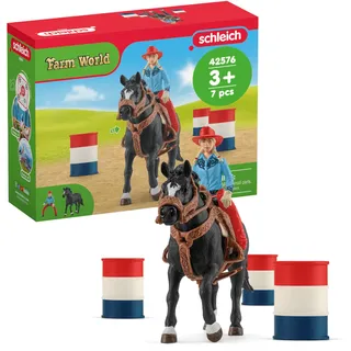 Schleich Farm World Barrel Racing mit Cowgirl 42576