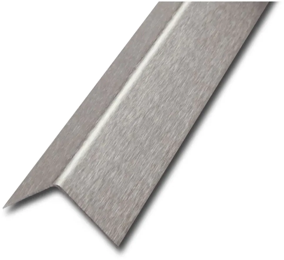 Eckschutzwinkel Edelstahl, Oberfläche gebürstet | 30 x 30 mm - 2,50 Meter