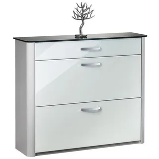 ARREDOKIT Schuhschrank 117 x 97 x 34 cm weiß
