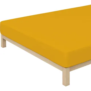 Baumwolle 140 x 200 - 160 x 220 cm yellow deep
