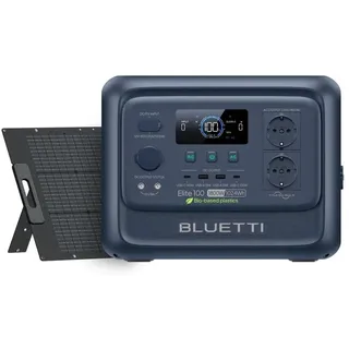 BLUETTI Solargenerator Elite 100 V2 + 200W Solarpaneele , 1024 Wh tragbare Powerstation für Camping, Notfälle und Notstromversorgung , Stromausf...