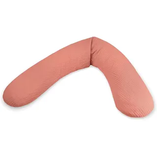Stillkissen 190cm – Seitenschläferkissen Stillkissen Perlen – inkl. Bezug Musselin