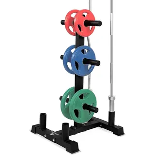 SereneLife Hantelständer Hantelscheibenständer für Krafttraining, Einstellbarer Breite, Home Gym, Kurzhantelständer, Aller Gewichte, angewinkelten Ablagebleche, Multifunktionale Hantelablage, 363kg