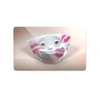 FIFTYEIGHT PRODUCTS Frühstücks-Geschirrset TV Tasse Frühstücksbrettchen 01.19 Küss je, TV Tasse Frühstücksbrettchen 01.19 Küss je