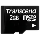 TS2GUSD - MicroSD-Speicherkarte 2GB, Transcend, mit Adapter