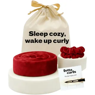 lotta curls Lockenband Bordeaux Red