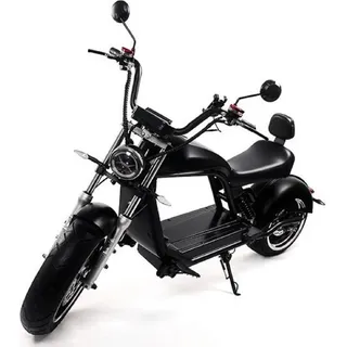 Elektroroller “HL 6.0”, 45 km/h, 45 Ah, 3000 Watt, 100 km Reichweite, Straßenzulassung, Lithium-Akku, Elektro Roller, E-Roller mit Sitz, 50 cc... - Schwarz