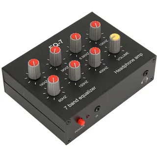7-Band-Auto-Audio-Grafik-Equalizer Sound-Equalizer -Ausgang Eingang 12 DB High Bass-Einstellung Zweikanal-Digital-Equalizer