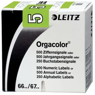 Leitz Signaletikett Orgacolor "5", auf Rolle, hellgrün Maße: (B)30 x (H)23 mm, auf Trägerbandrolle,