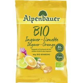 Alpenbauer BIO PRIMO Bio Ingwer-Limette Bonbons in BIO-Qualität 90 g