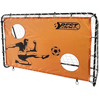 Best Sporting Fußballtor + Torwand 2 Schusslöcher orange 11060