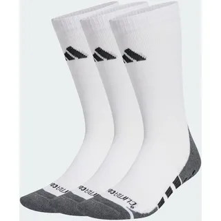 Adidas Performance Grip Climacool Cushioned Crew Socken, 3 Paar White / Dark Grey Heather / Black 40-42