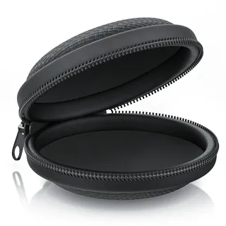 CSL Kopfhörer Schutztasche - Tasche - Case - Kopfhörertasche - Kopfhörercase - formstabile Nylontasche weiches Stoffinnenfutter - Schwarz