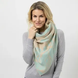 DINE 'N' DANCE Dreieckstuch Jacquard-Muster ca. 180 x 90cm