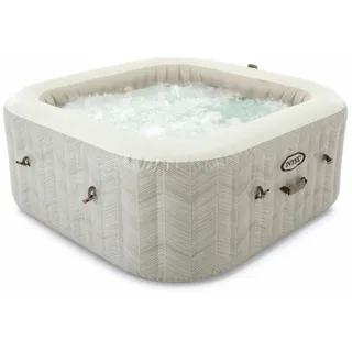 Intex PureSpa Chevron Deluxe Square 211 x 71 cm Creme