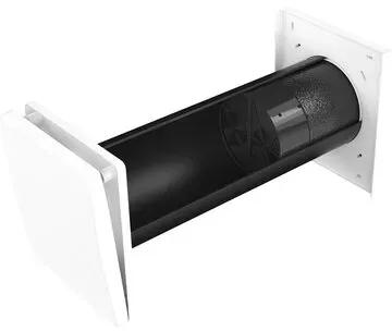 Inventer 3in1 Badlüftung Twin+ ? 225 mm Wandöffnung ? Wärmerückgewinnung ? Schim...