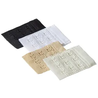 LASCANA BH-Verlängerung Damen 1x caramel, 1x creme, 1x weiß, 1x schwarz Gr.