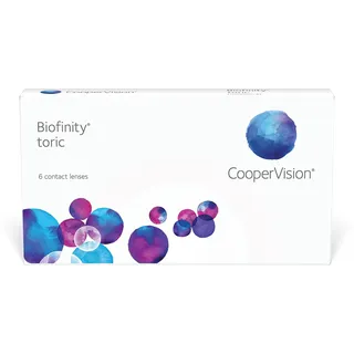 CooperVision Biofinity Toric (6er Packung) Monatslinsen (-6.5 dpt, Zyl. -1.75 Achse 180 ° BC 8.7)